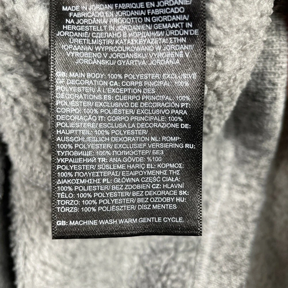 The North Face Gordon Lyons 1/4 Zip Pullover Mens Large Gray Heather Fleece